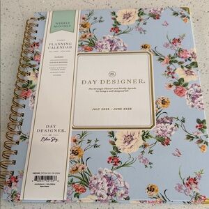 Blue Floral Planning Calendar